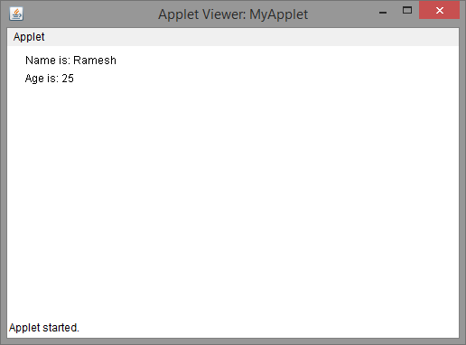 passing-parameters-to-applet