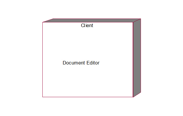 document editor deployment diagram