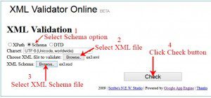 Checking Validness of an XML Document based on Schema Online ...