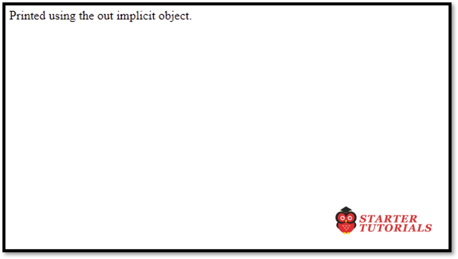 JSP implicit object JSP implicit object