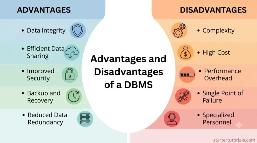 DBMS Advantages and Disadvantages DBMS Advantages and Disadvantages