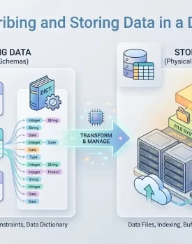 Describing and Storing Data in a DBMS