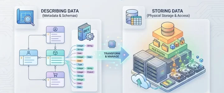 Describing and Storing Data in a DBMS