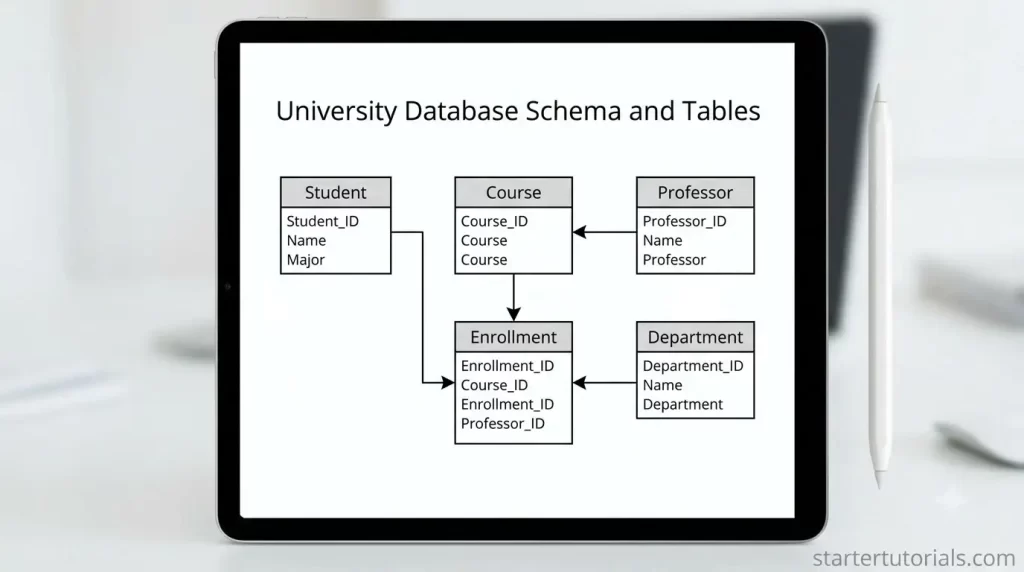 University Database Schema and Tables University Database Schema and Tables