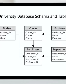 University Database Schema and Tables