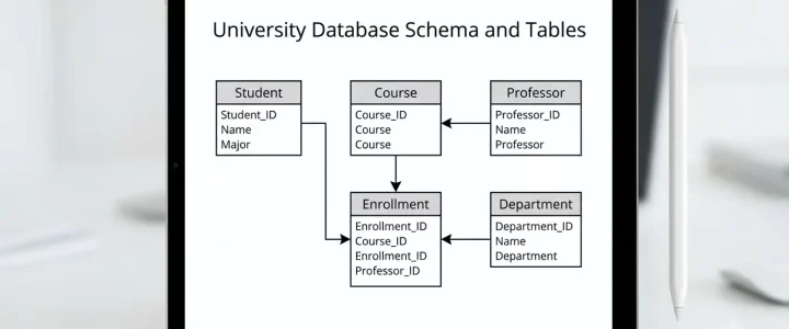 University Database Schema and Tables