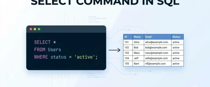 Select command in SQL with examples