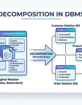 Decomposition in DBMS