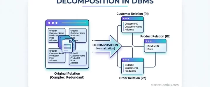 Decomposition in DBMS Decomposition in DBMS