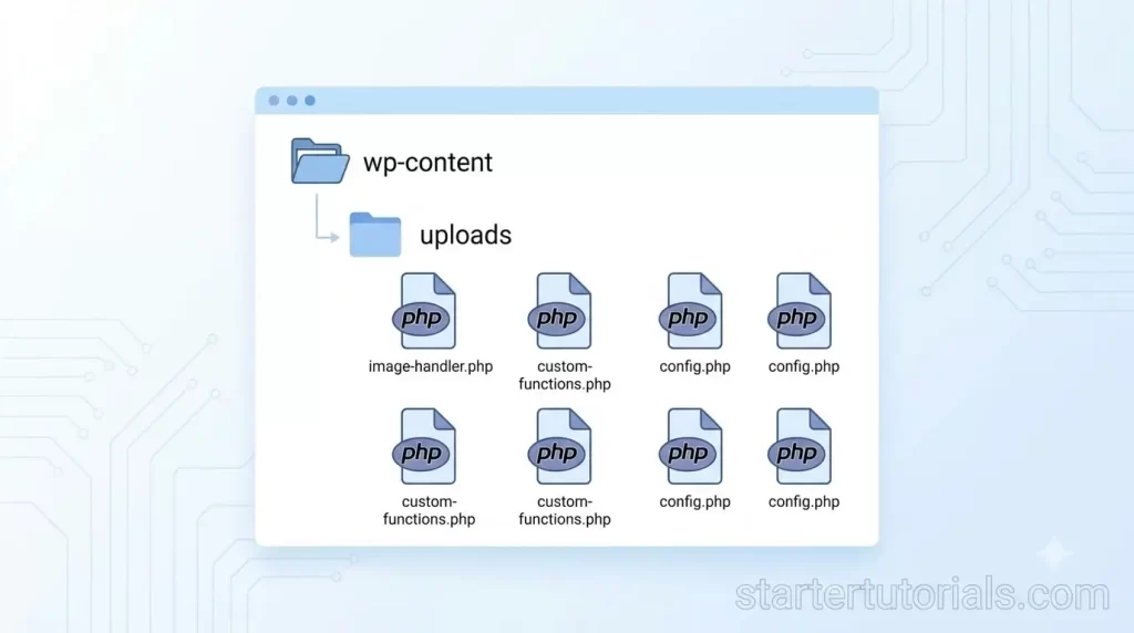 PHP files in wp-content uploads PHP files in wp-content uploads